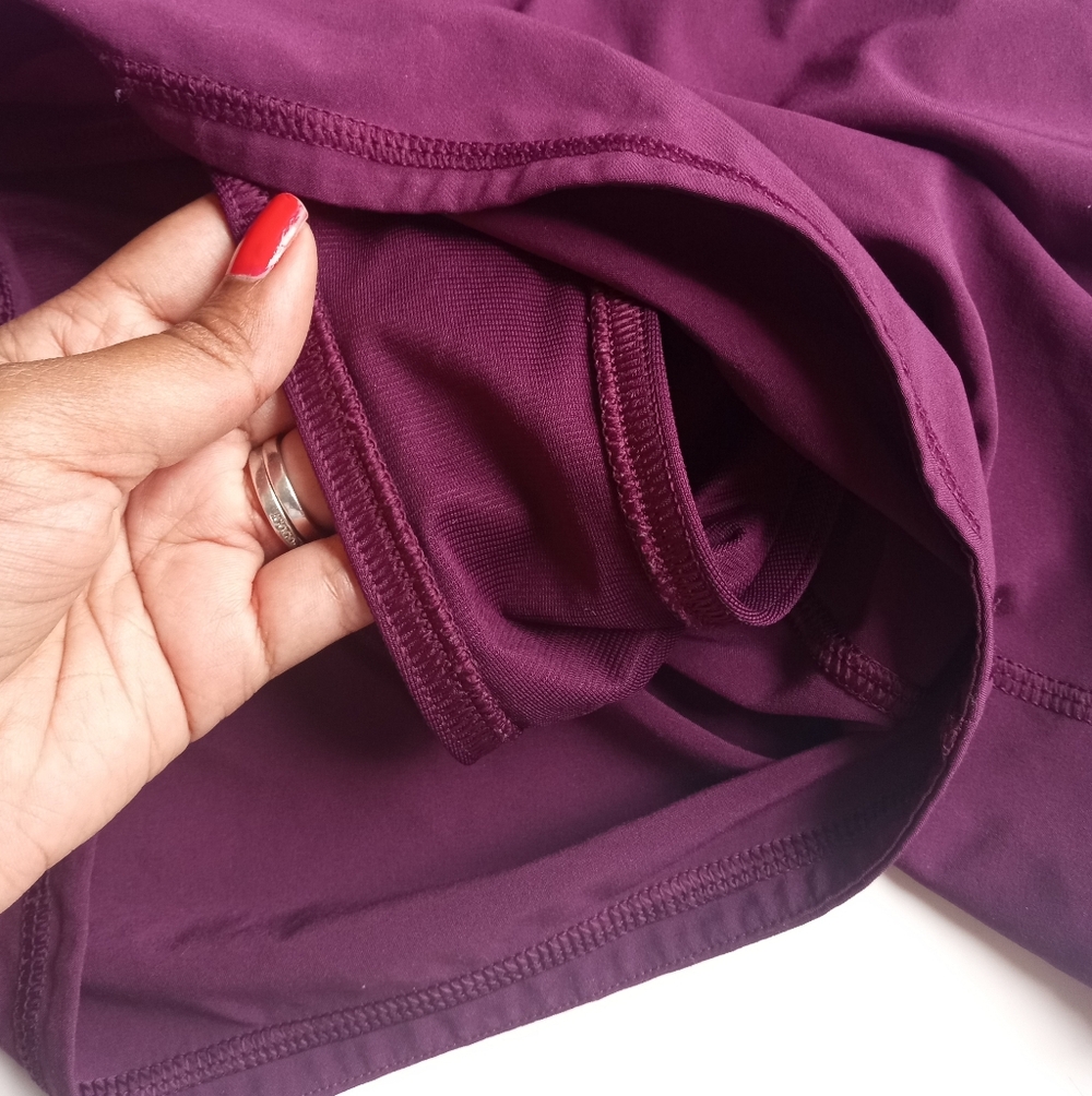 Lululemon Groovy Run Short Plum Raspberry Women's Athletic Shorts - Picture 7 of 9
